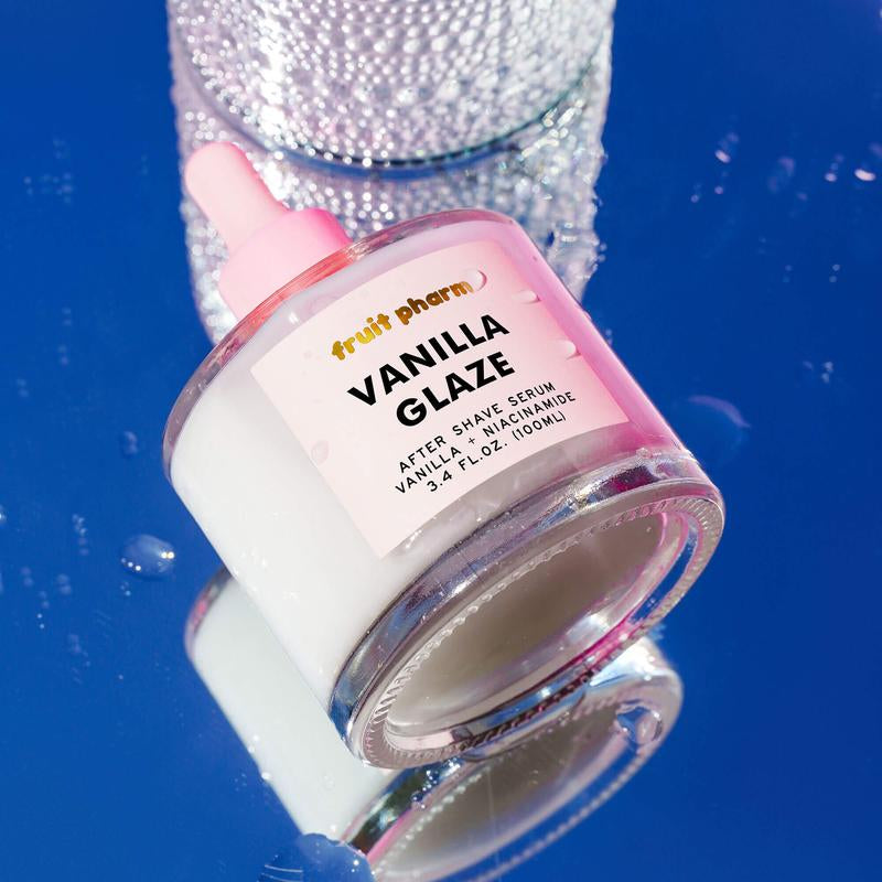 Fruit Pharm Vanilla Glaze after Shave Serum 100Ml - Vegan, Cruelty Free Body Care with Niacinamide for Soothing, Hydrating, and Reducing Inflammation