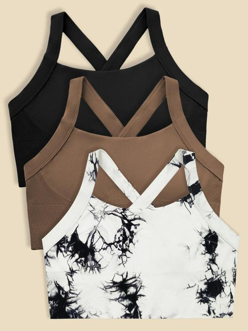 Women'S Criss Cross Cut Out Sports Vest, Solid Color Sleeveless Sports Top for Yoga Gym Workout, Ladies Sportswear Clothing for Indoor Outdoor Wear, Gym Wear, Gym Tops, Activewear