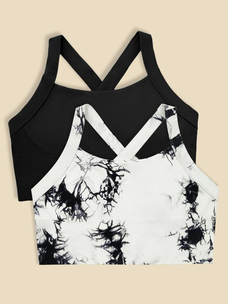 Women'S Criss Cross Cut Out Sports Vest, Solid Color Sleeveless Sports Top for Yoga Gym Workout, Ladies Sportswear Clothing for Indoor Outdoor Wear, Gym Wear, Gym Tops, Activewear