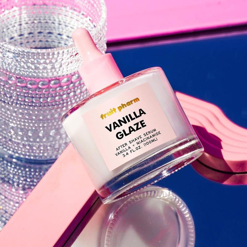 Fruit Pharm Vanilla Glaze after Shave Serum 100Ml - Vegan, Cruelty Free Body Care with Niacinamide for Soothing, Hydrating, and Reducing Inflammation